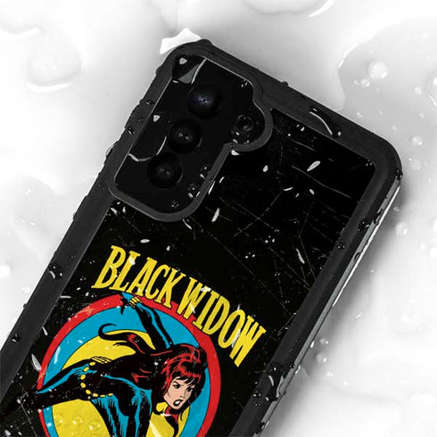 Marvel Classic Comics Black Widow Galaxy S24 Waterproof Case